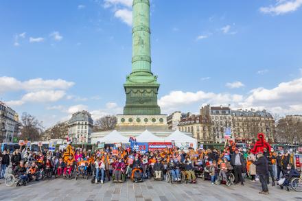 Présidentielle 2022 : pour une réelle prise en compte du handicap ! Nos voix comptent.  Rassemblement place de la Bastille.